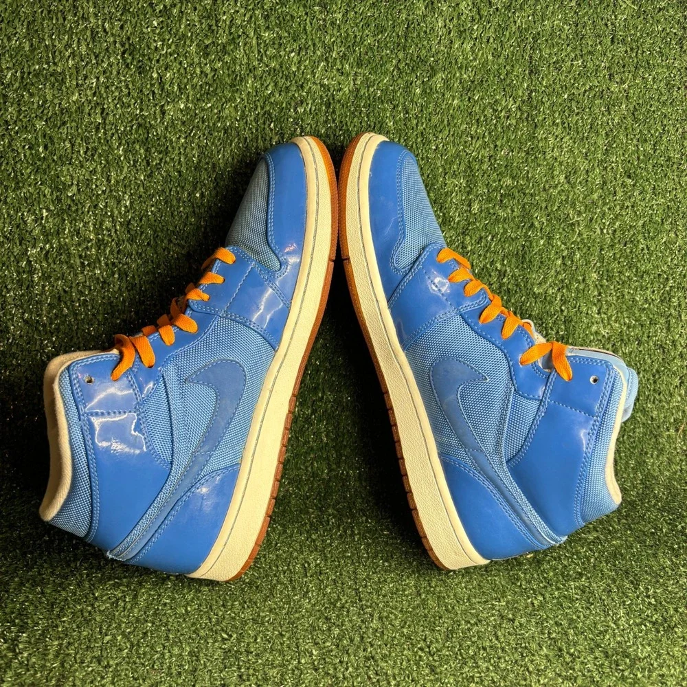 Jordan Air 1 Phat Year of the Dragon Mesh Sport Basketball Sneaker Blue Men 11.5